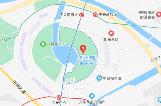 郑州家博会展馆郑州CBD会展中心地图